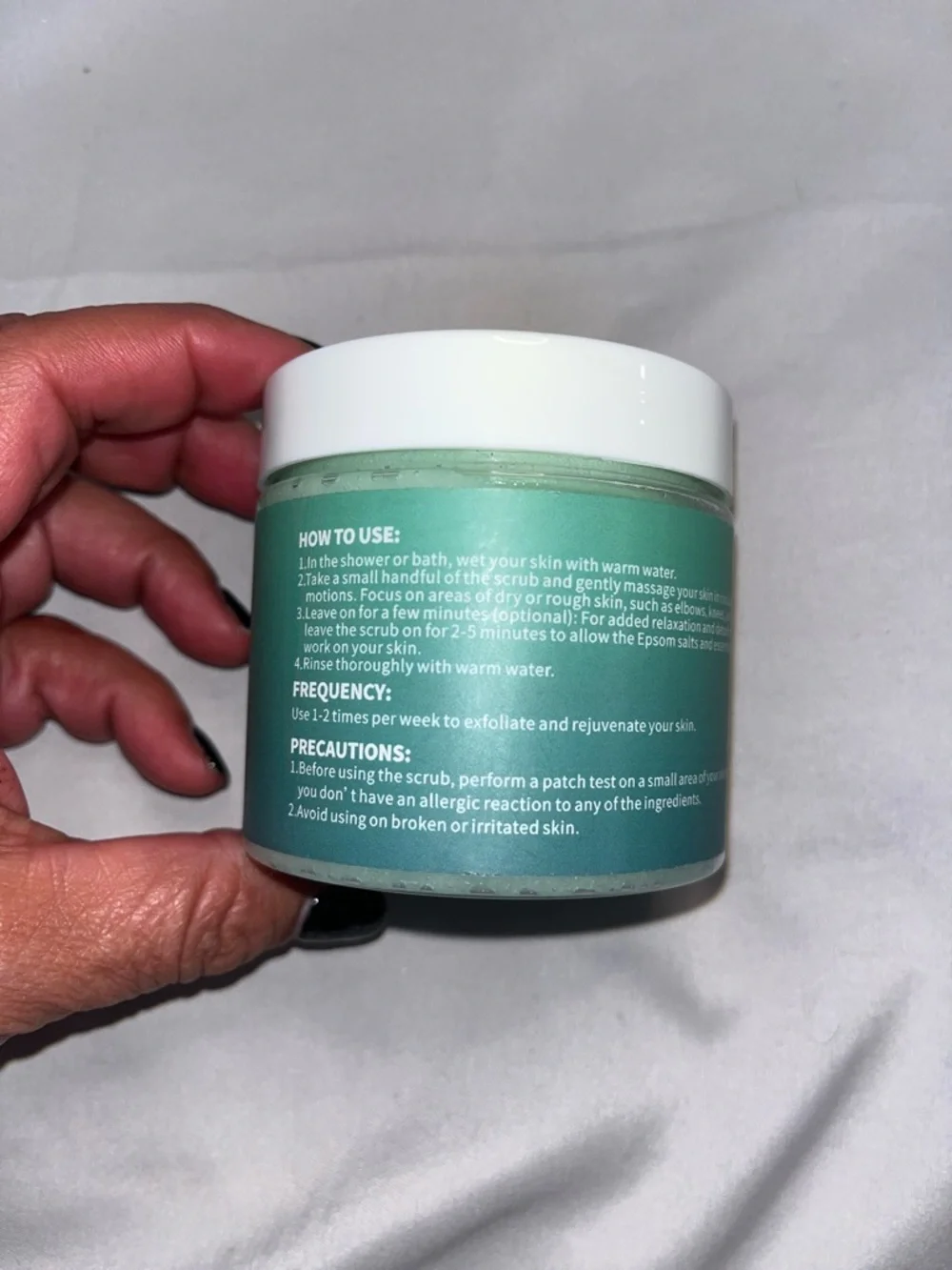 Royal Epsom Salt.  Body Scrub.  Relaxation & Soothing.  Eucalyptus & Spearmint